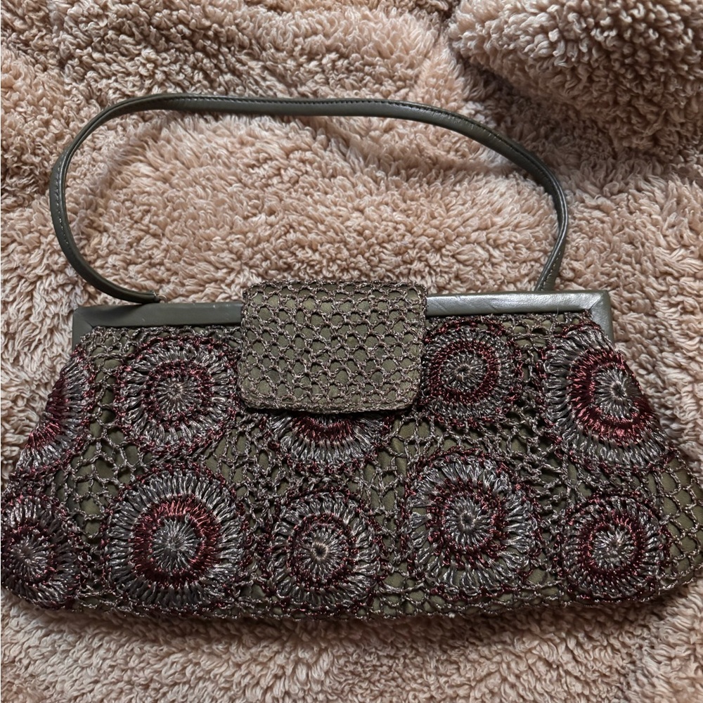 Santi Elegant Crochet Mandela Patterned Handbag